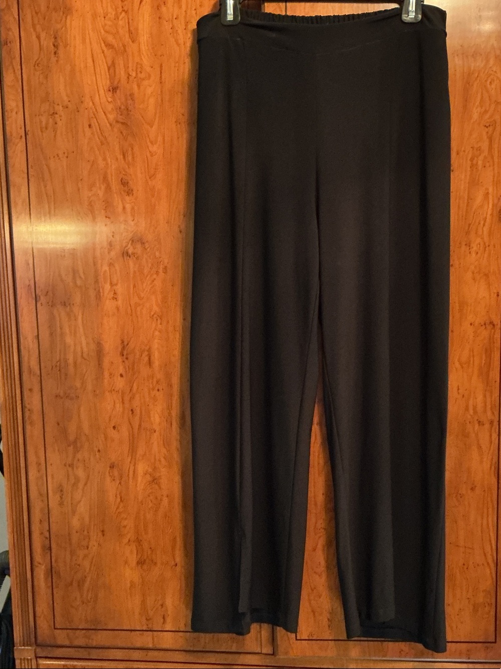 Everyday Black Wide-Leg Pull-On Pants